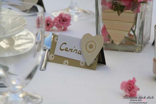 Tischkartenhalter aus Metall Magnetherz nicht nur für Hochzeiten