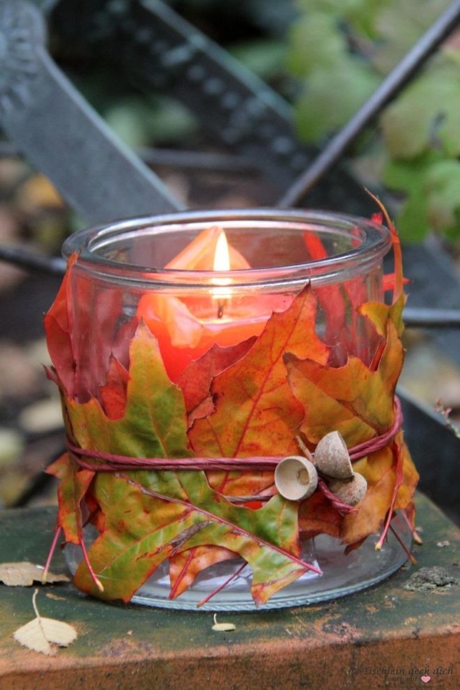 Windlichter dekorieren für einen gemütlichen Herbst 