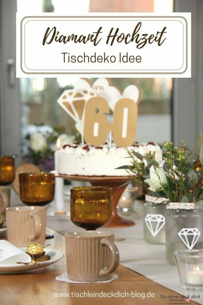 Pinterest Pin für Diamant Hochzeit feiern
