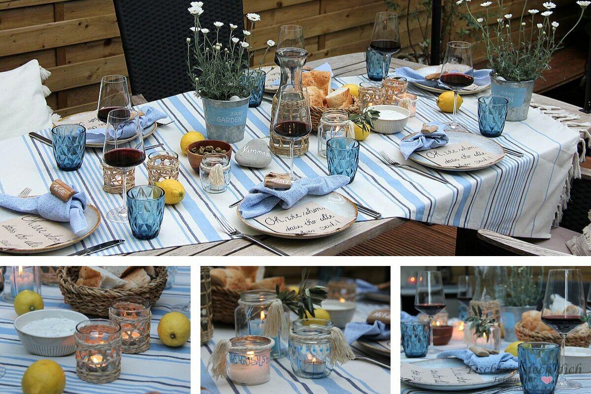 Griechischer Abend - Wie dekoriere ich das sommerliche Event stimmungsvoll?  - Tischlein deck dich