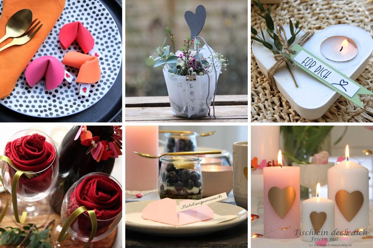 6 tolle DIY Ideen für den Valentinstag - Tischlein deck dich