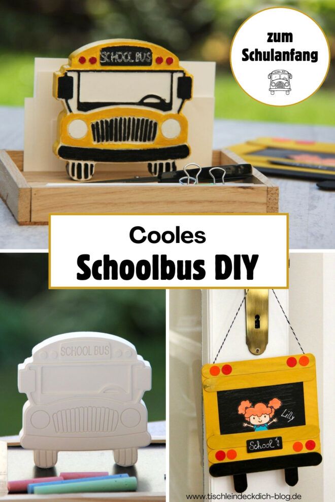 Pinterest Pin Schoolbus DIY zum Schulanfang