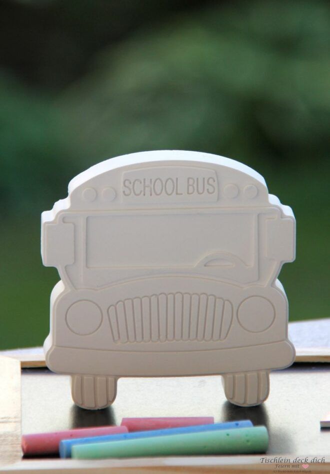 Schoolbus aus Raysin weiß